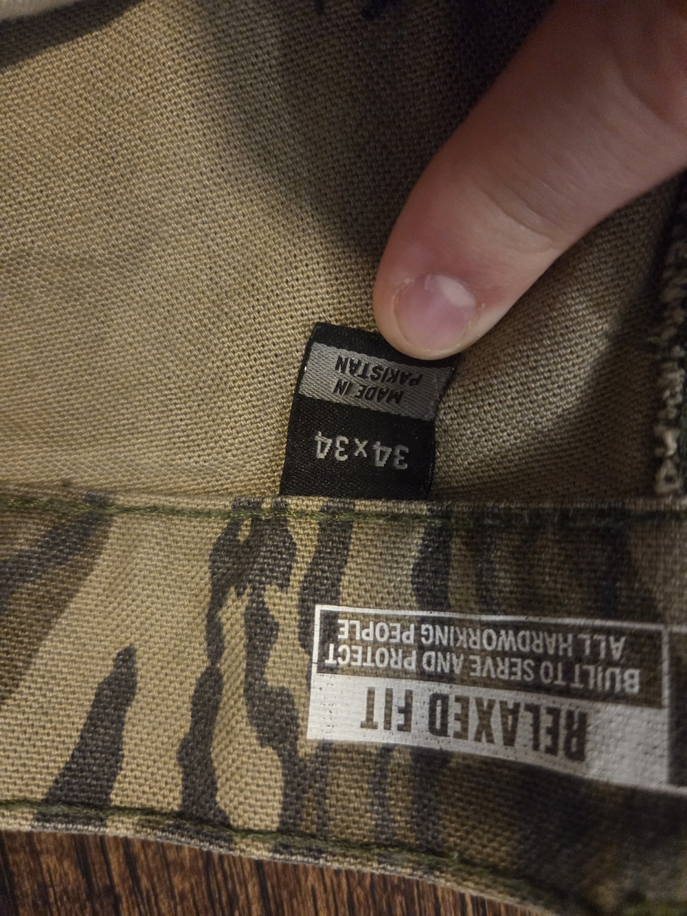 Carhartt Relaxed Fit Mossy Oak Bottomland Camo Carpenter Pants Mens Size 34x34 - Picture 5 of 7